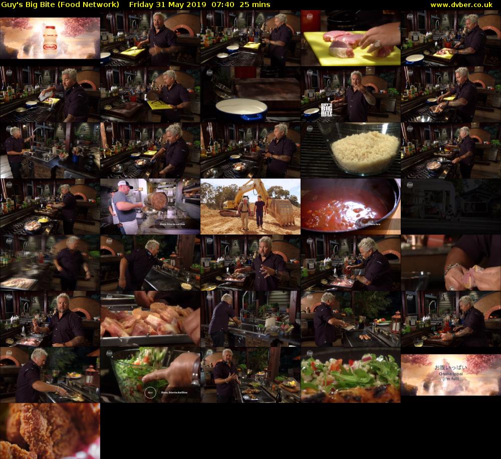 Guy's Big Bite (Food Network) Friday 31 May 2019 07:40 - 08:05