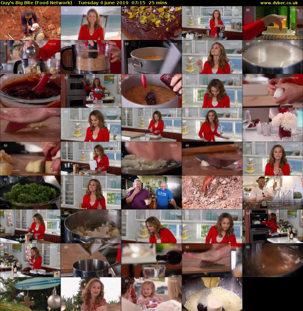 Guy's Big Bite (Food Network) Tuesday 4 June 2019 07:15 - 07:40