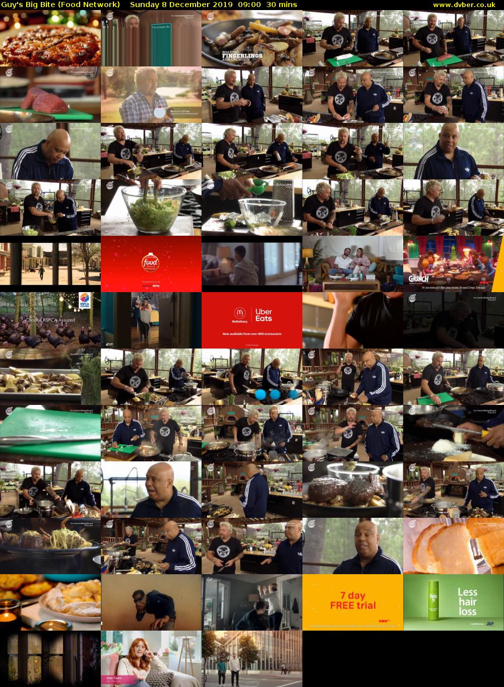 Guy's Big Bite (Food Network) Sunday 8 December 2019 09:00 - 09:30