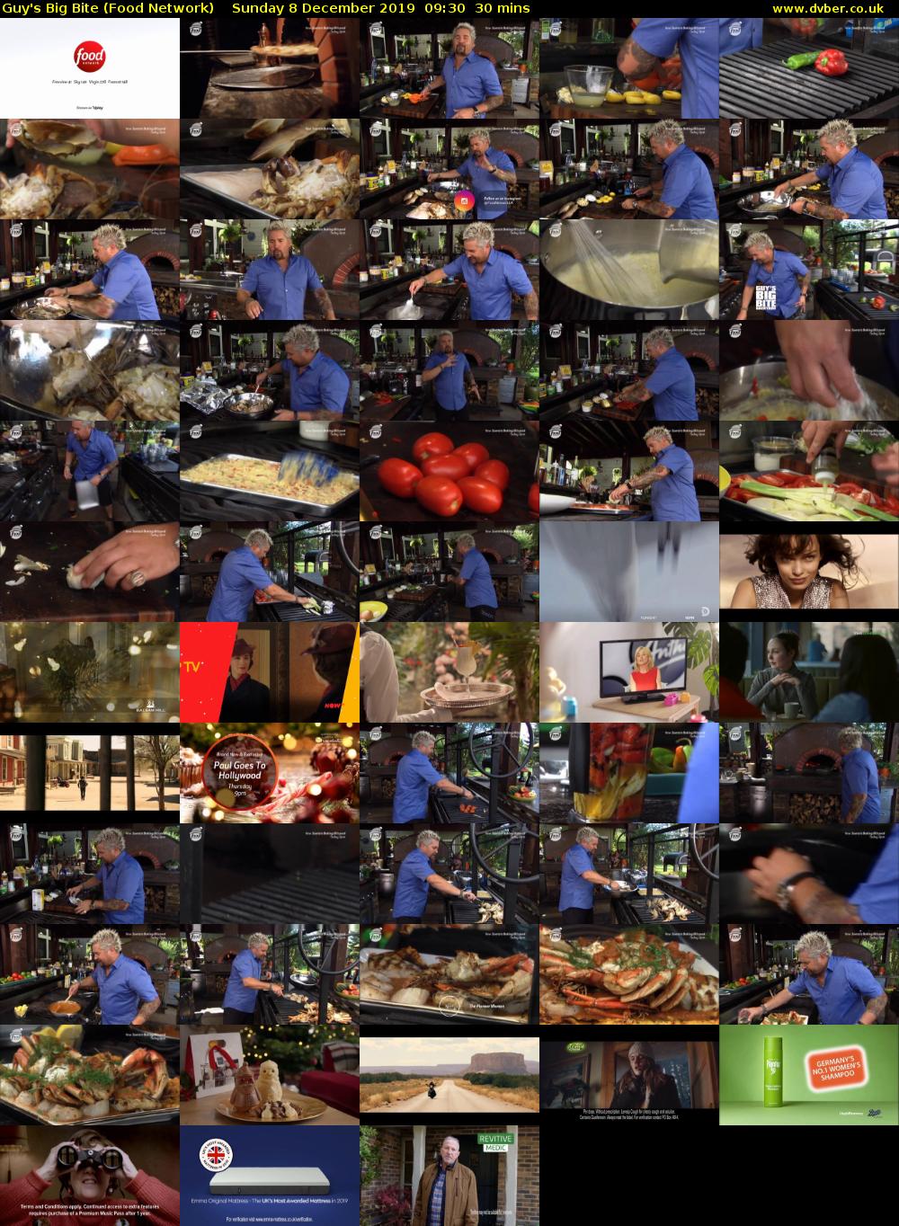 Guy's Big Bite (Food Network) Sunday 8 December 2019 09:30 - 10:00