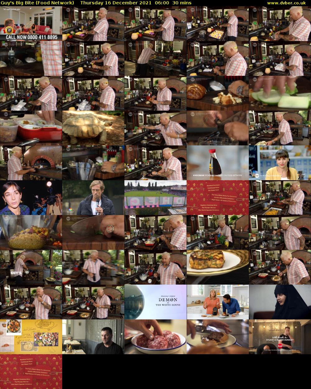 Guy's Big Bite (Food Network) Thursday 16 December 2021 06:00 - 06:30
