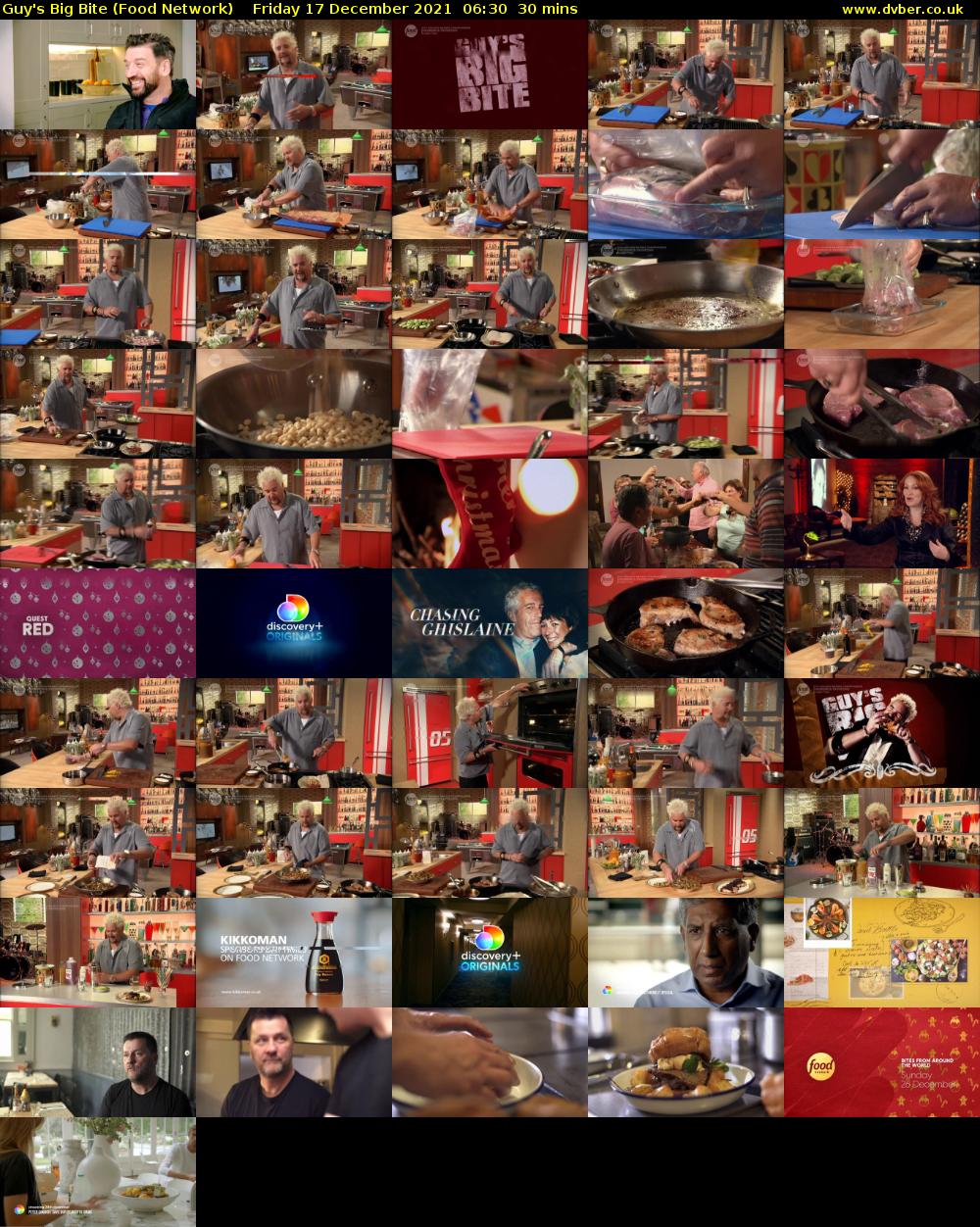 Guy's Big Bite (Food Network) Friday 17 December 2021 06:30 - 07:00