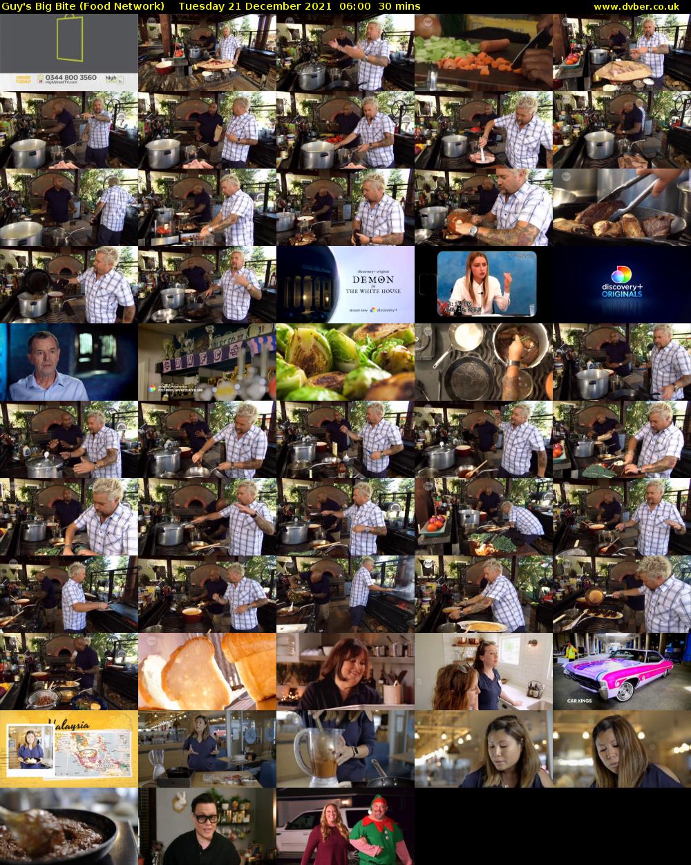 Guy's Big Bite (Food Network) Tuesday 21 December 2021 06:00 - 06:30