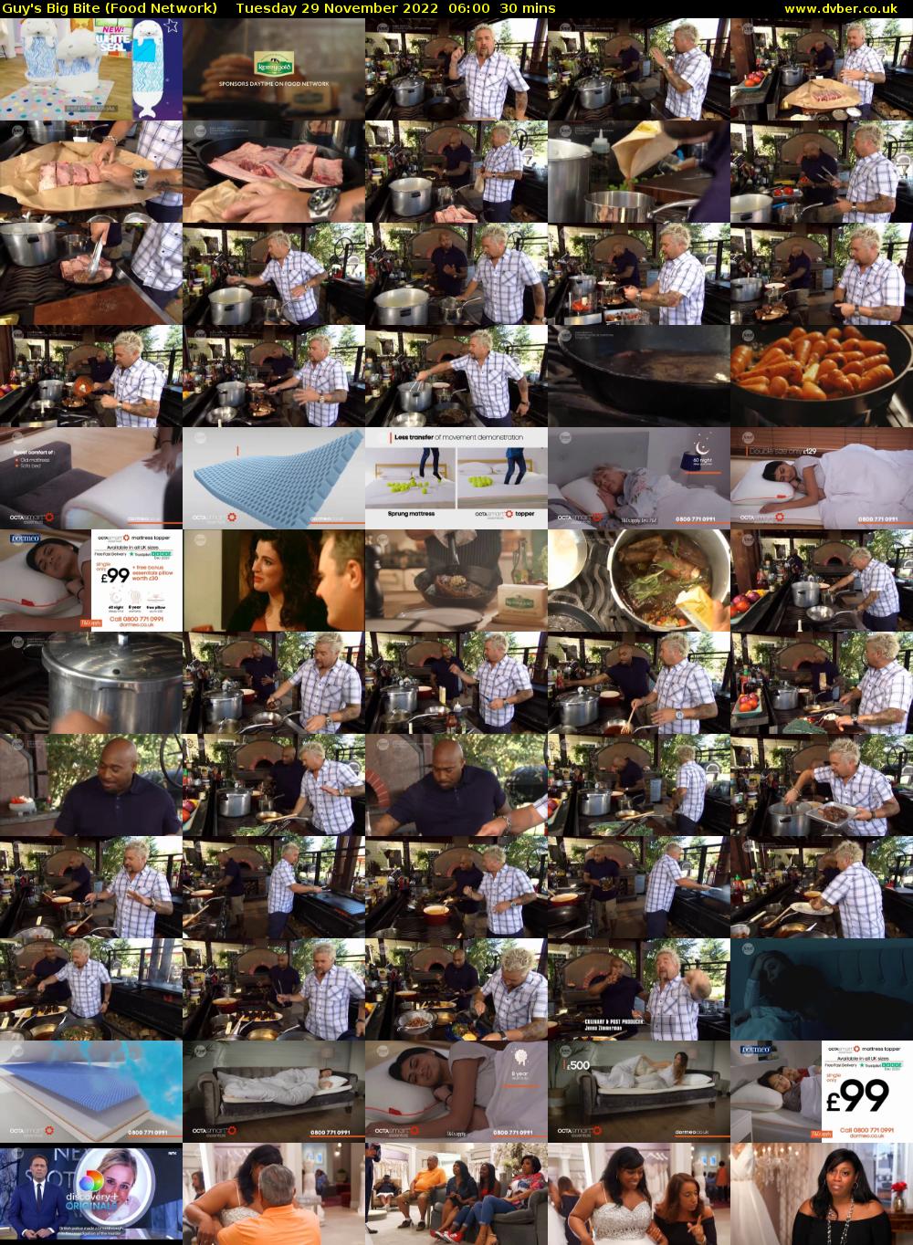 Guy's Big Bite (Food Network) Tuesday 29 November 2022 06:00 - 06:30