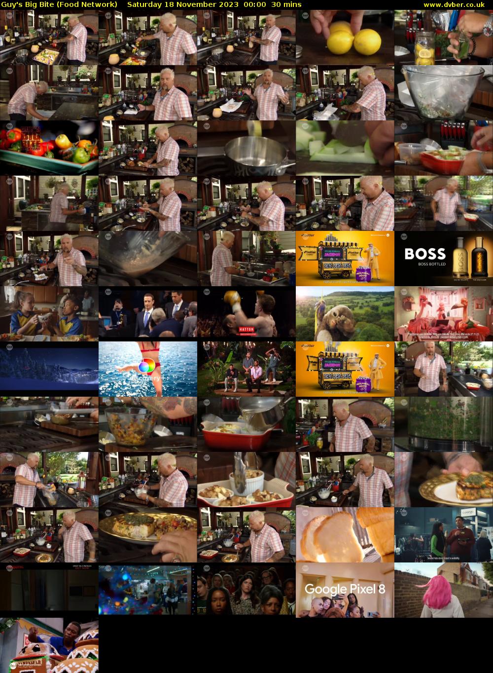 Guy's Big Bite (Food Network) Saturday 18 November 2023 00:00 - 00:30