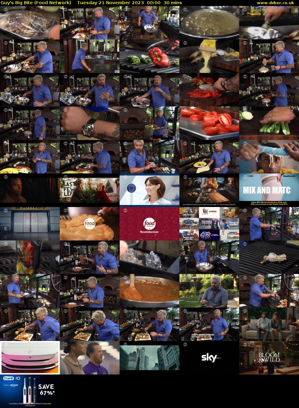 Guy's Big Bite (Food Network) Tuesday 21 November 2023 00:00 - 00:30