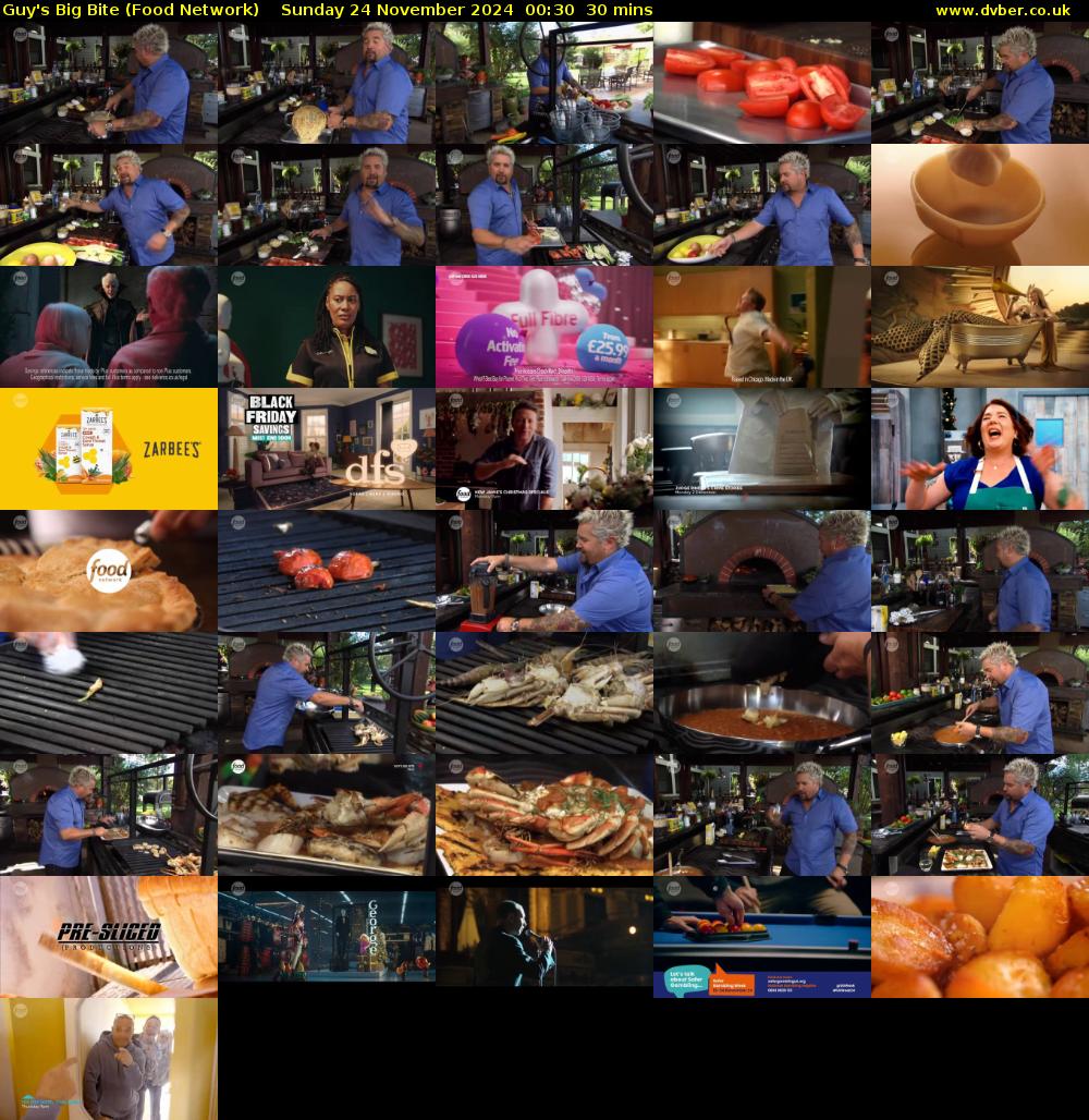 Guy's Big Bite (Food Network) Sunday 24 November 2024 00:30 - 01:00