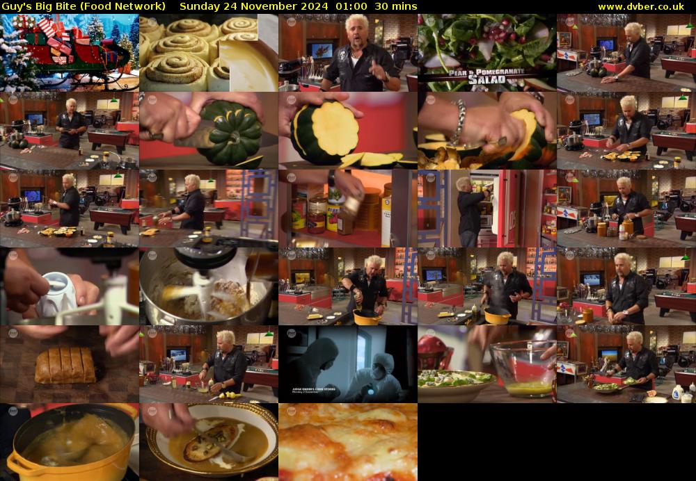 Guy's Big Bite (Food Network) Sunday 24 November 2024 01:00 - 01:30