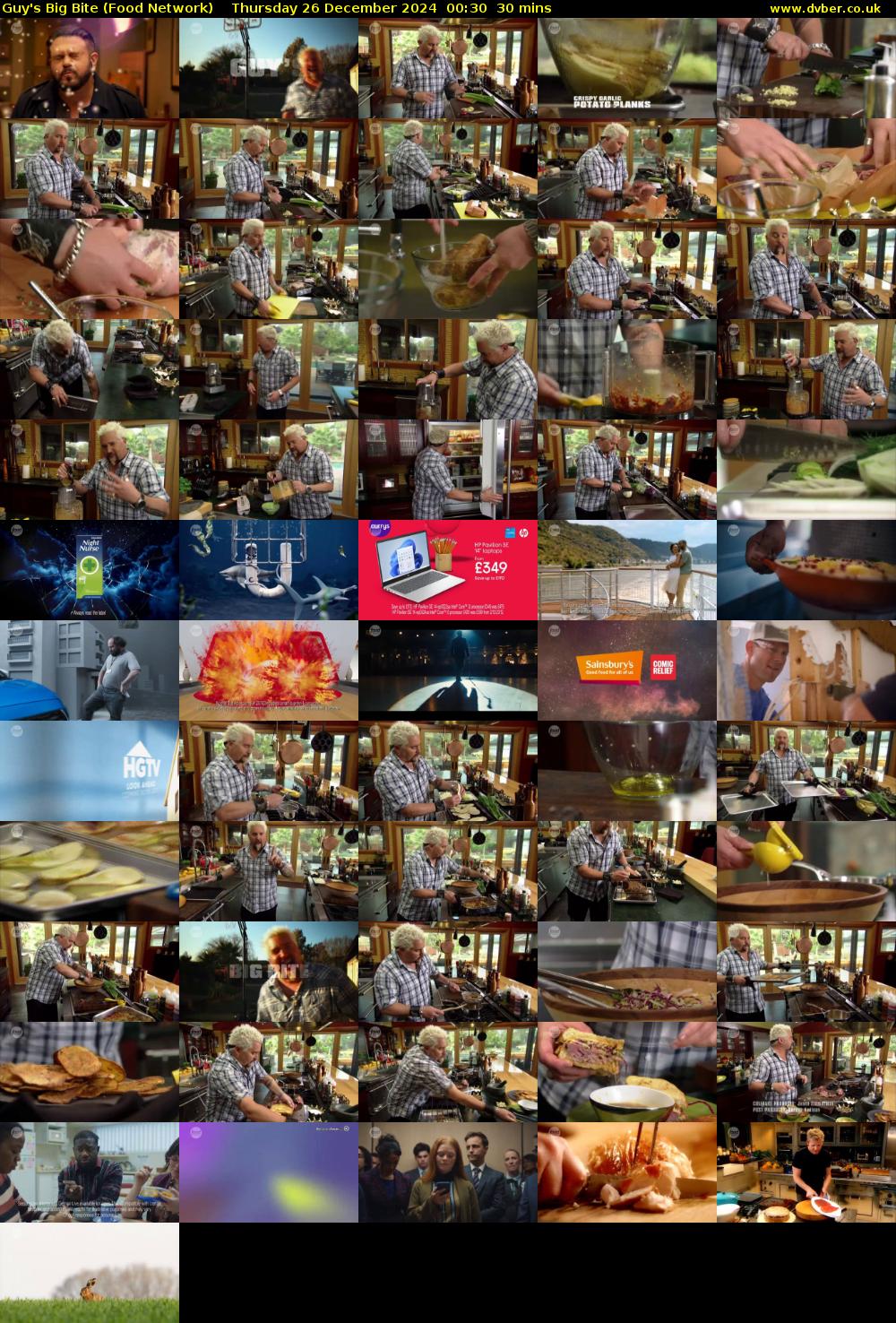 Guy's Big Bite (Food Network) Thursday 26 December 2024 00:30 - 01:00