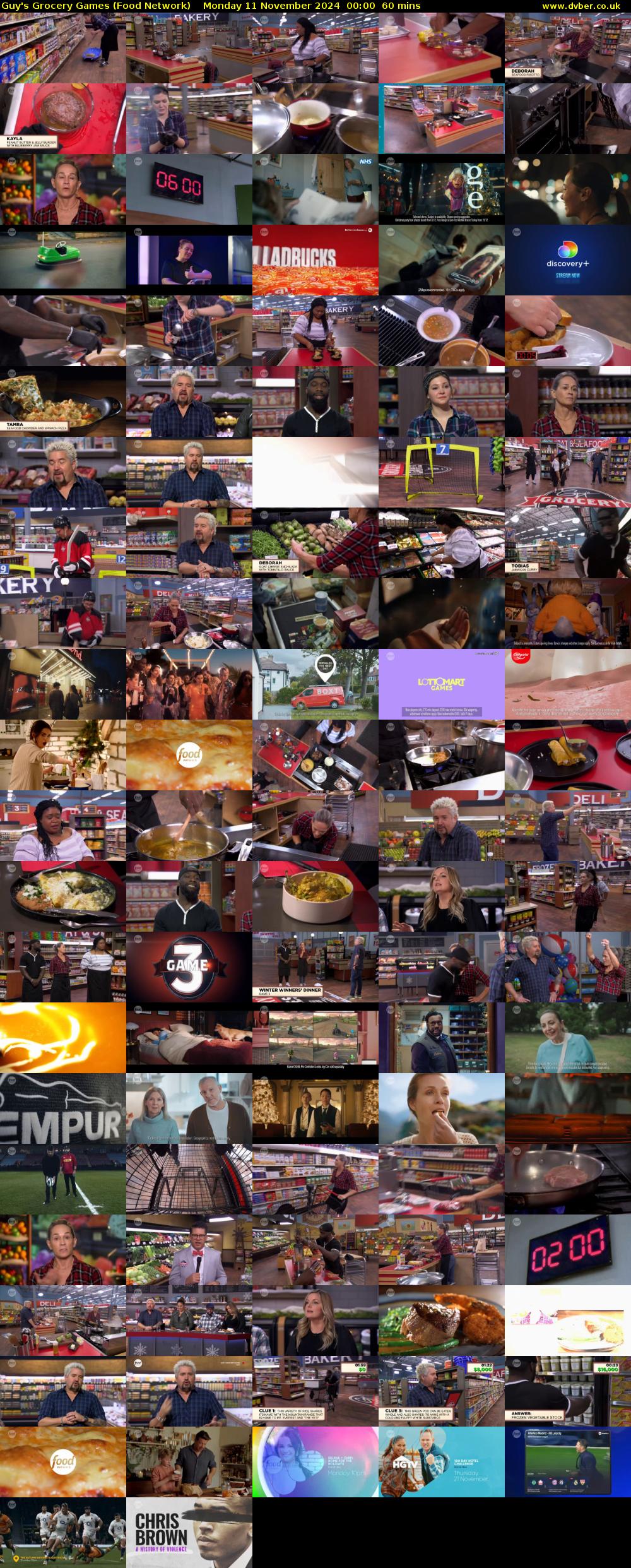 Guy's Grocery Games (Food Network) Monday 11 November 2024 00:00 - 01:00