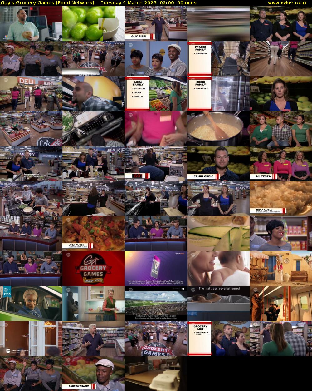 Guy's Grocery Games (Food Network) Tuesday 4 March 2025 02:00 - 03:00