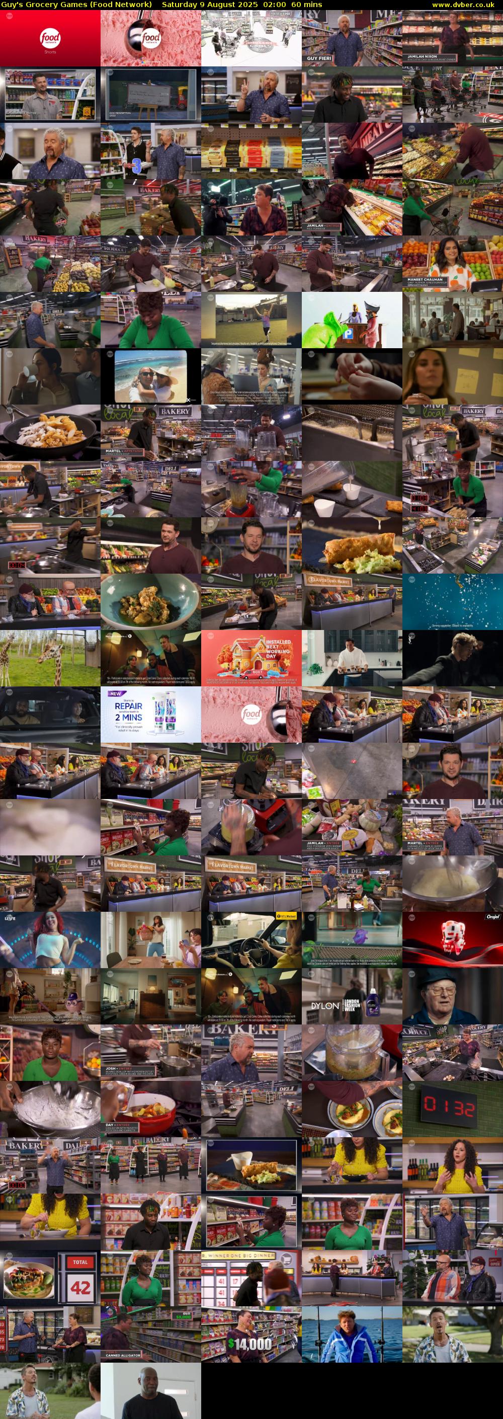 Guy's Grocery Games (Food Network) Saturday 9 August 2025 02:00 - 03:00
