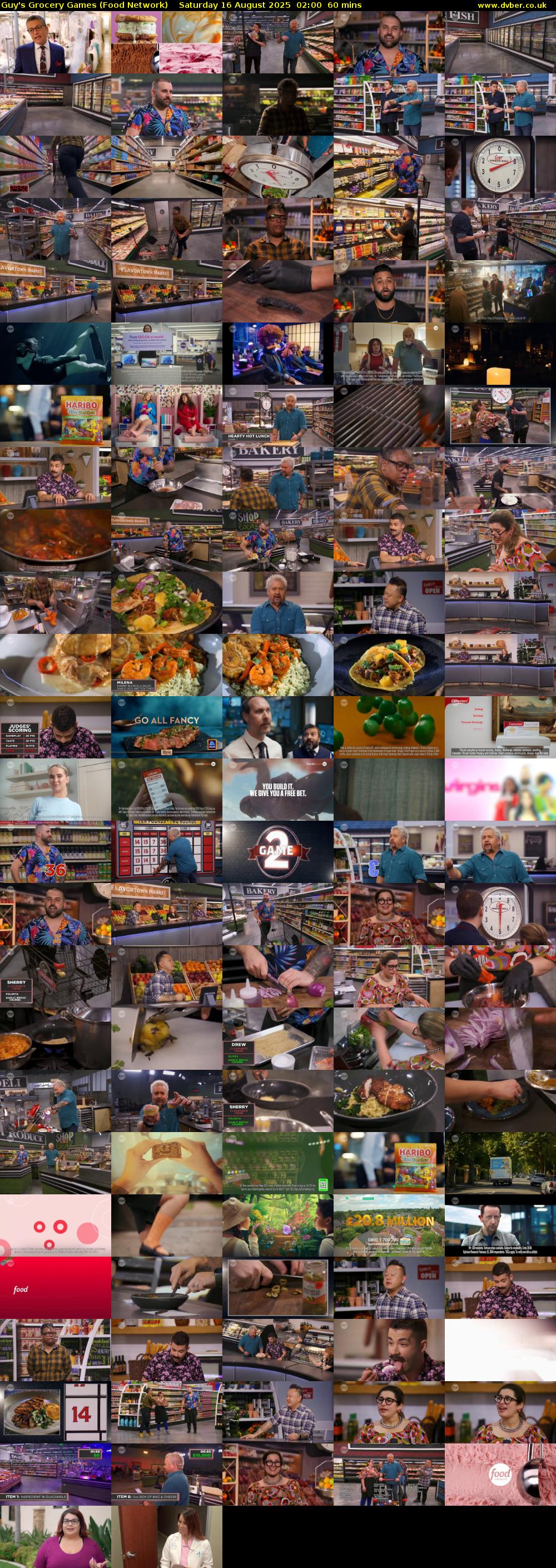 Guy's Grocery Games (Food Network) Saturday 16 August 2025 02:00 - 03:00