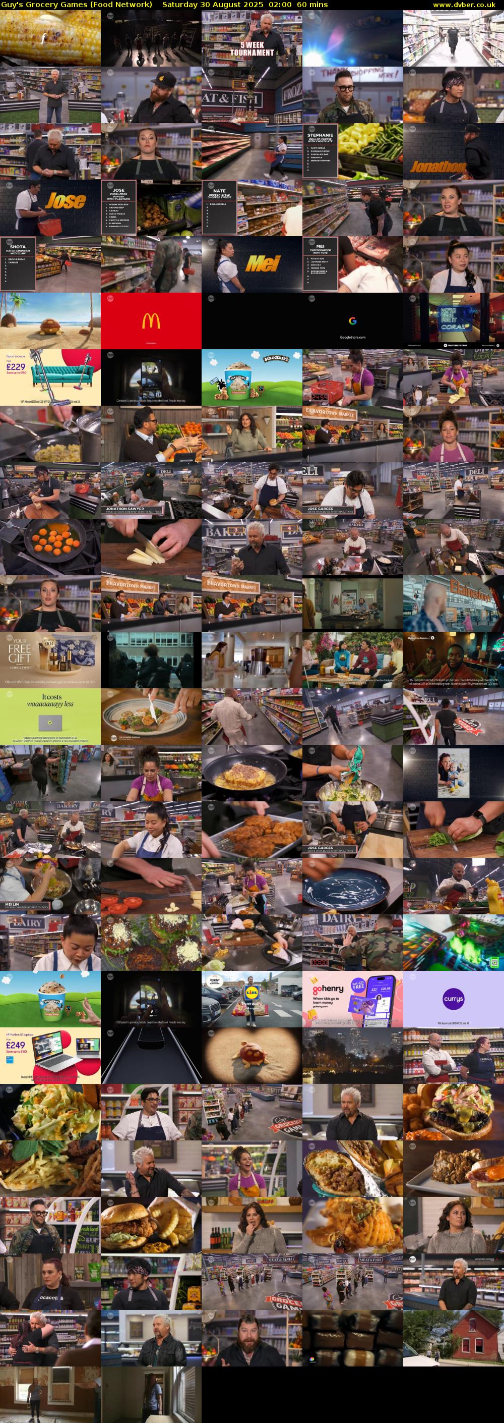 Guy's Grocery Games (Food Network) Saturday 30 August 2025 02:00 - 03:00