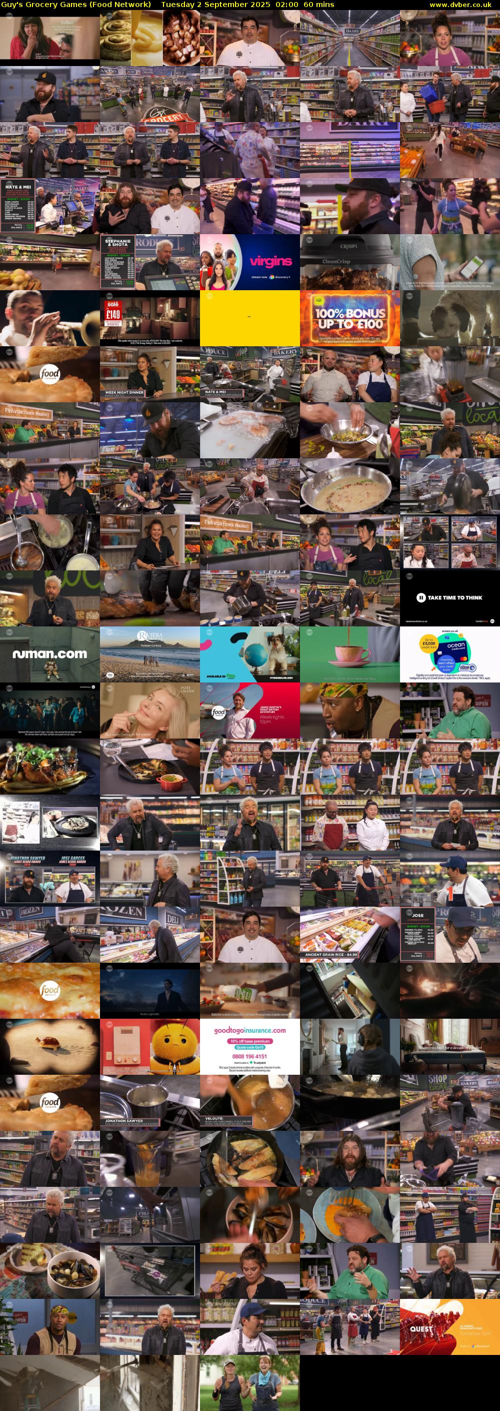 Guy's Grocery Games (Food Network) Tuesday 2 September 2025 02:00 - 03:00