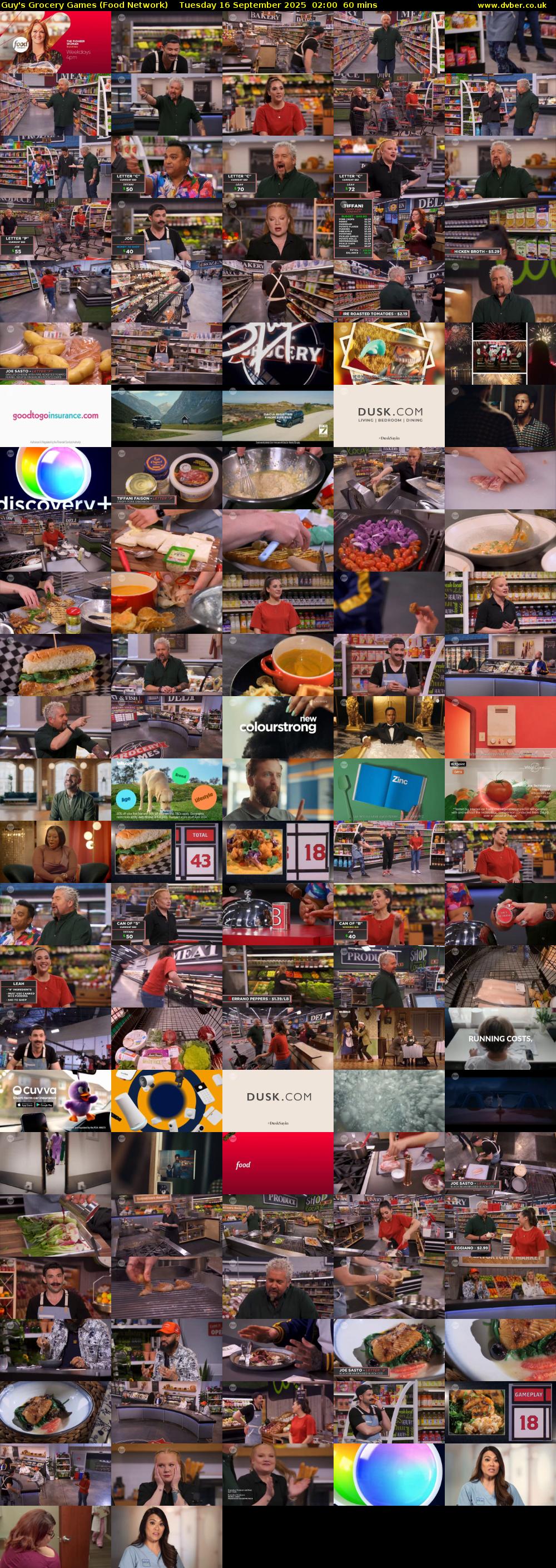 Guy's Grocery Games (Food Network) Tuesday 16 September 2025 02:00 - 03:00