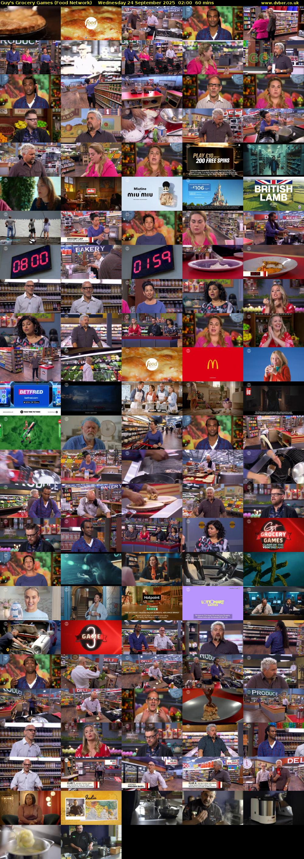 Guy's Grocery Games (Food Network) Wednesday 24 September 2025 02:00 - 03:00