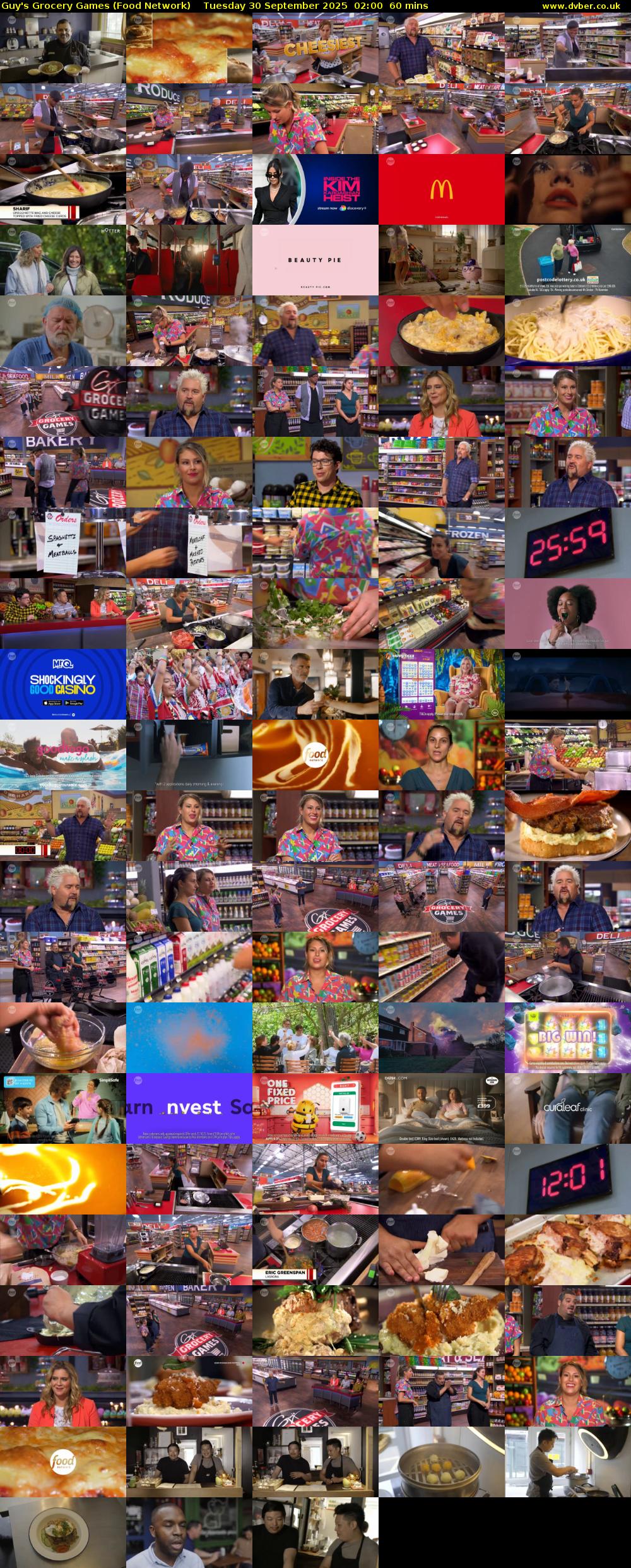 Guy's Grocery Games (Food Network) Tuesday 30 September 2025 02:00 - 03:00