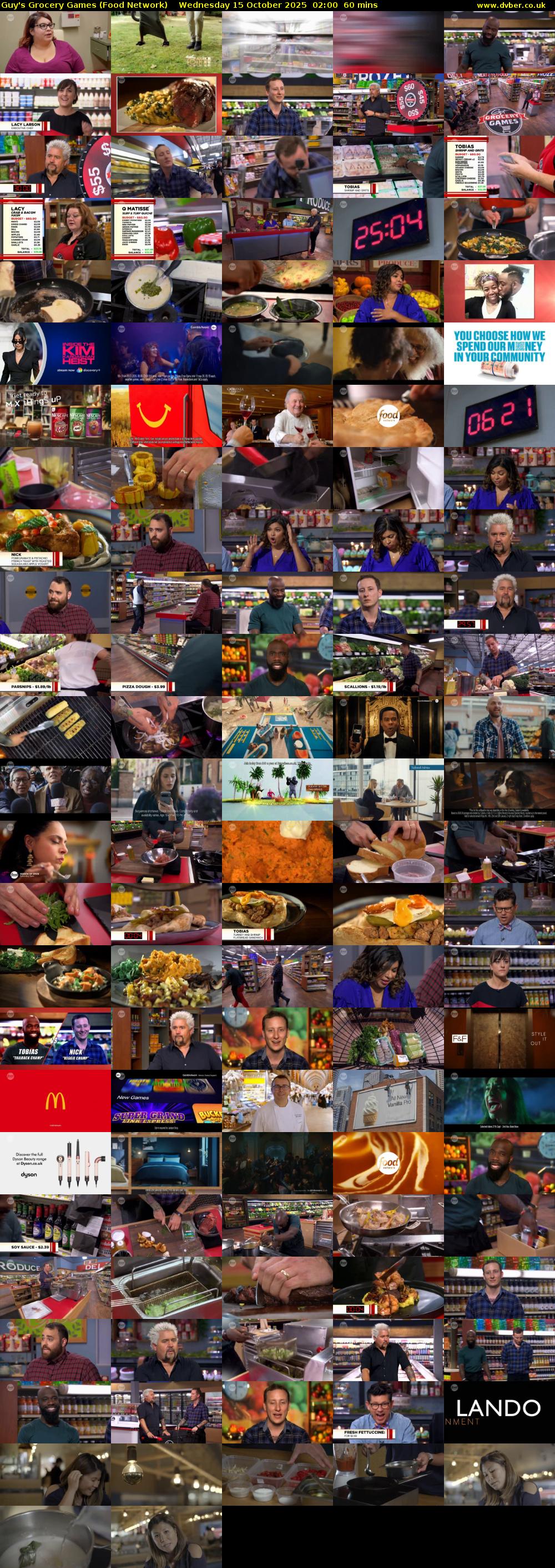 Guy's Grocery Games (Food Network) Wednesday 15 October 2025 02:00 - 03:00