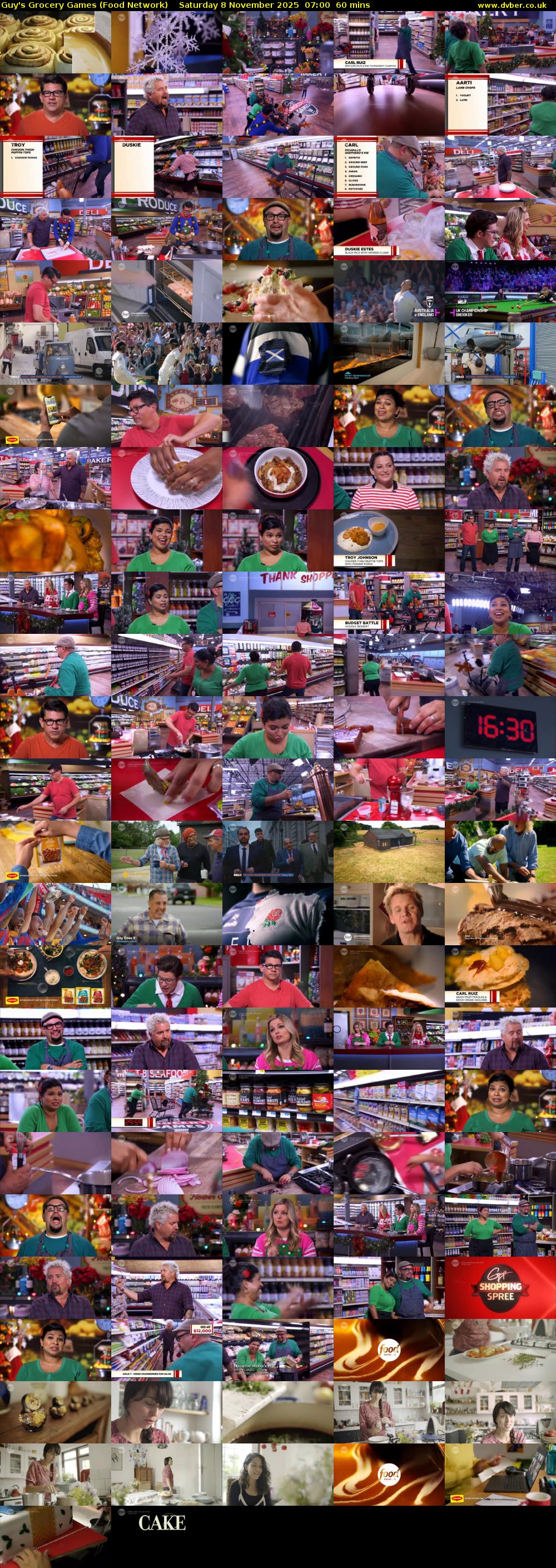 Guy's Grocery Games (Food Network) Saturday 8 November 2025 07:00 - 08:00