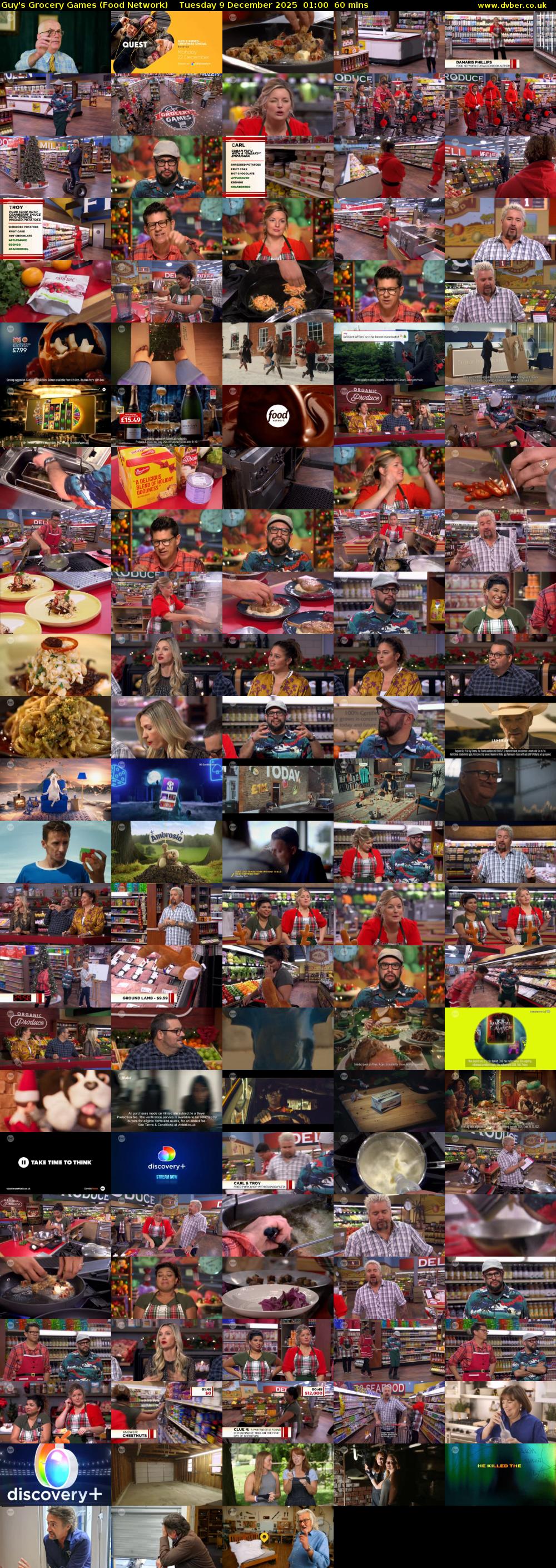 Guy's Grocery Games (Food Network) Tuesday 9 December 2025 01:00 - 02:00