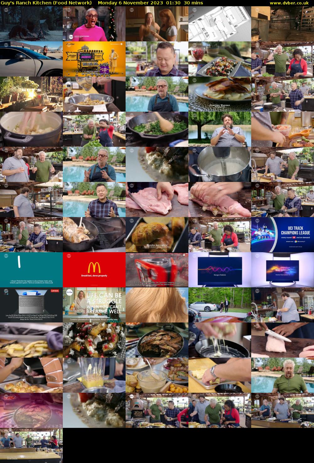 Guy's Ranch Kitchen (Food Network) Monday 6 November 2023 01:30 - 02:00