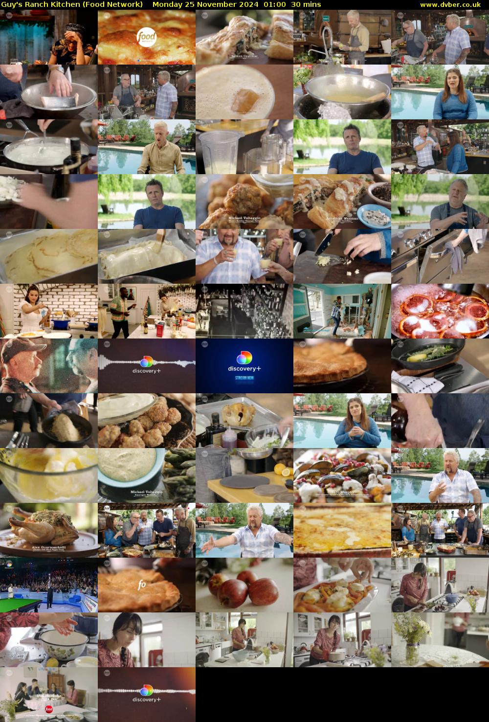 Guy's Ranch Kitchen (Food Network) Monday 25 November 2024 01:00 - 01:30