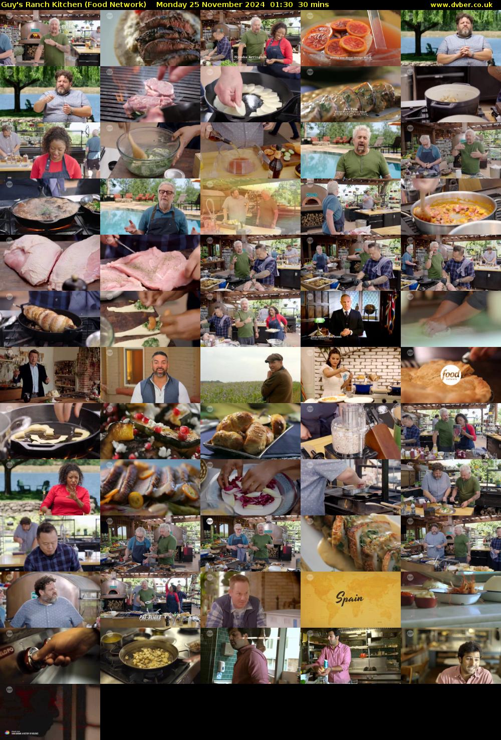 Guy's Ranch Kitchen (Food Network) Monday 25 November 2024 01:30 - 02:00