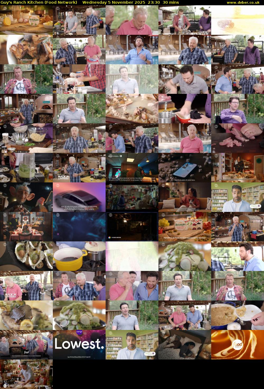 Guy's Ranch Kitchen (Food Network) Wednesday 5 November 2025 23:30 - 00:00
