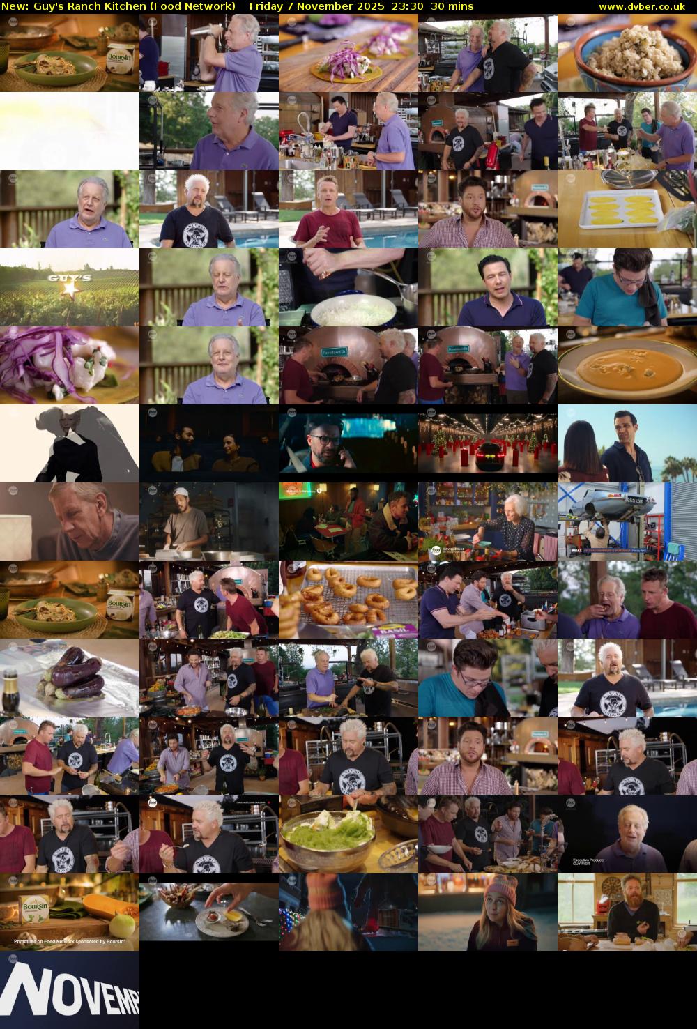 Guy's Ranch Kitchen (Food Network) Friday 7 November 2025 23:30 - 00:00