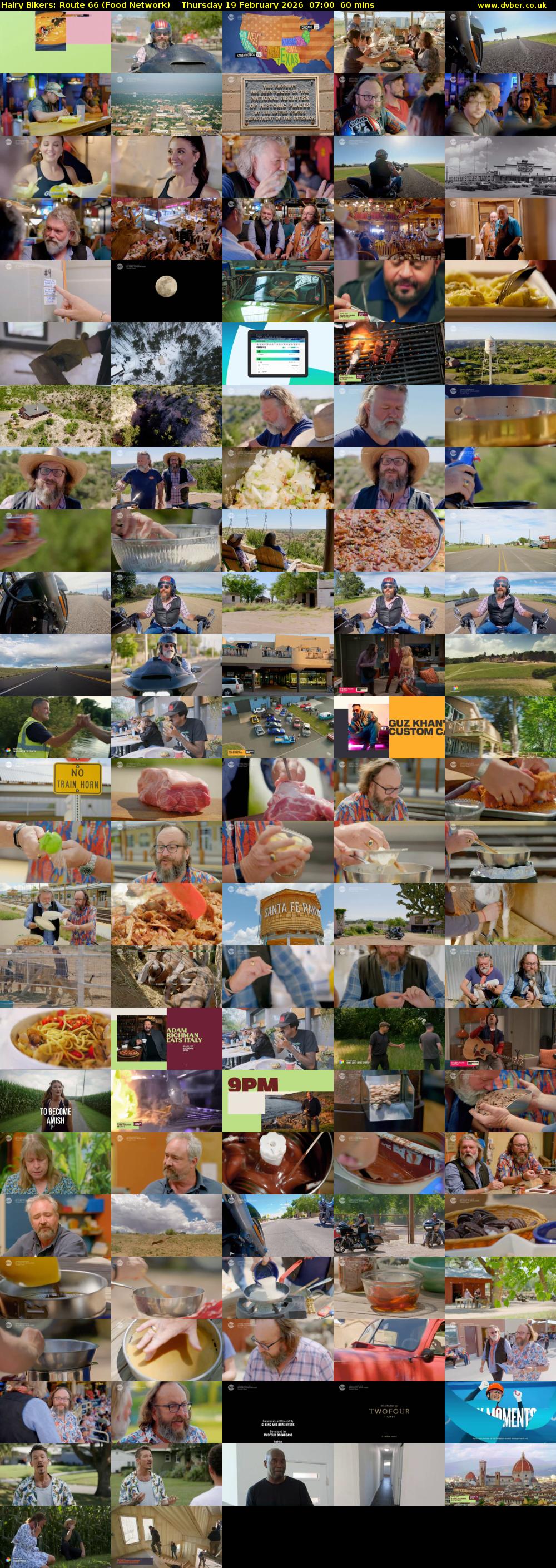 Hairy Bikers: Route 66 (Food Network) Thursday 19 February 2026 07:00 - 08:00