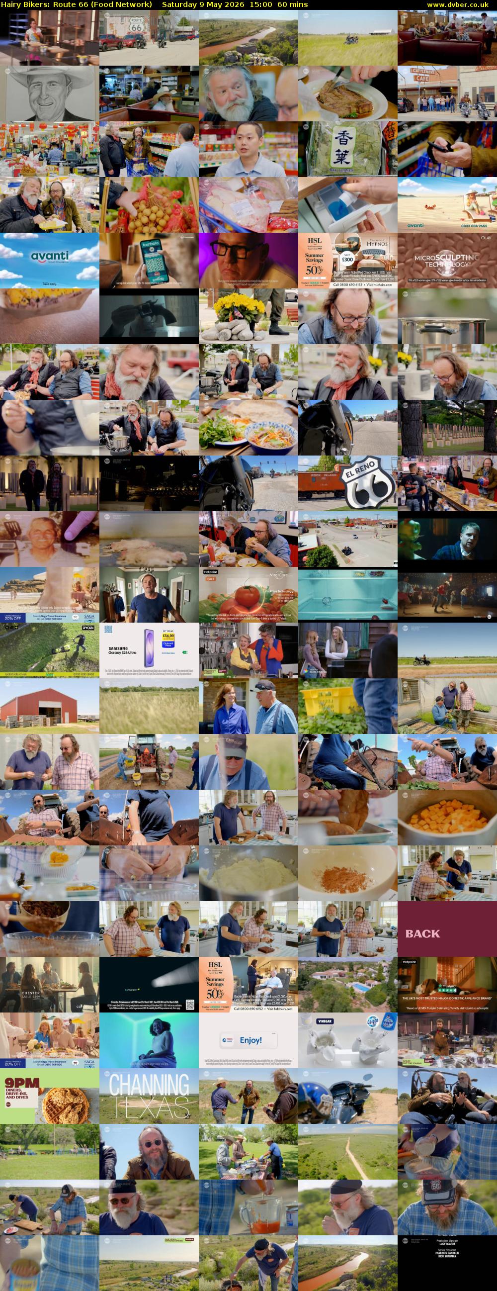 Hairy Bikers: Route 66 (Food Network) Saturday 9 May 2026 15:00 - 16:00