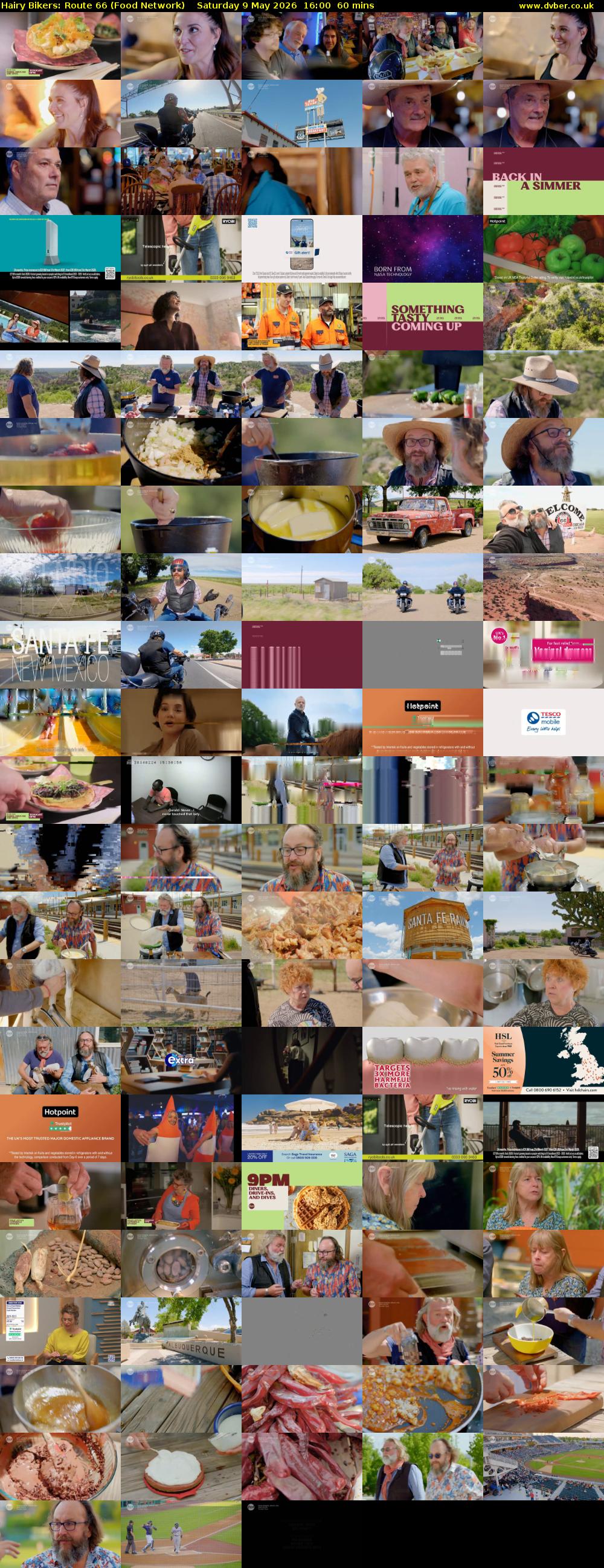 Hairy Bikers: Route 66 (Food Network) Saturday 9 May 2026 16:00 - 17:00