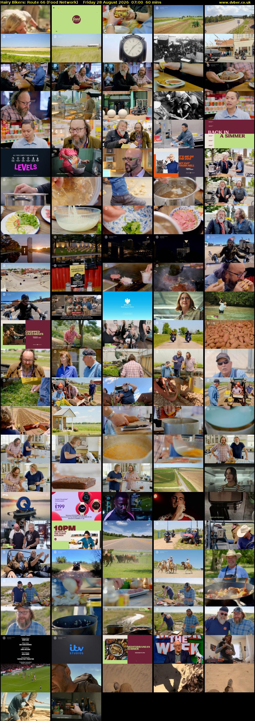 Hairy Bikers: Route 66 (Food Network) Friday 28 August 2026 07:00 - 08:00