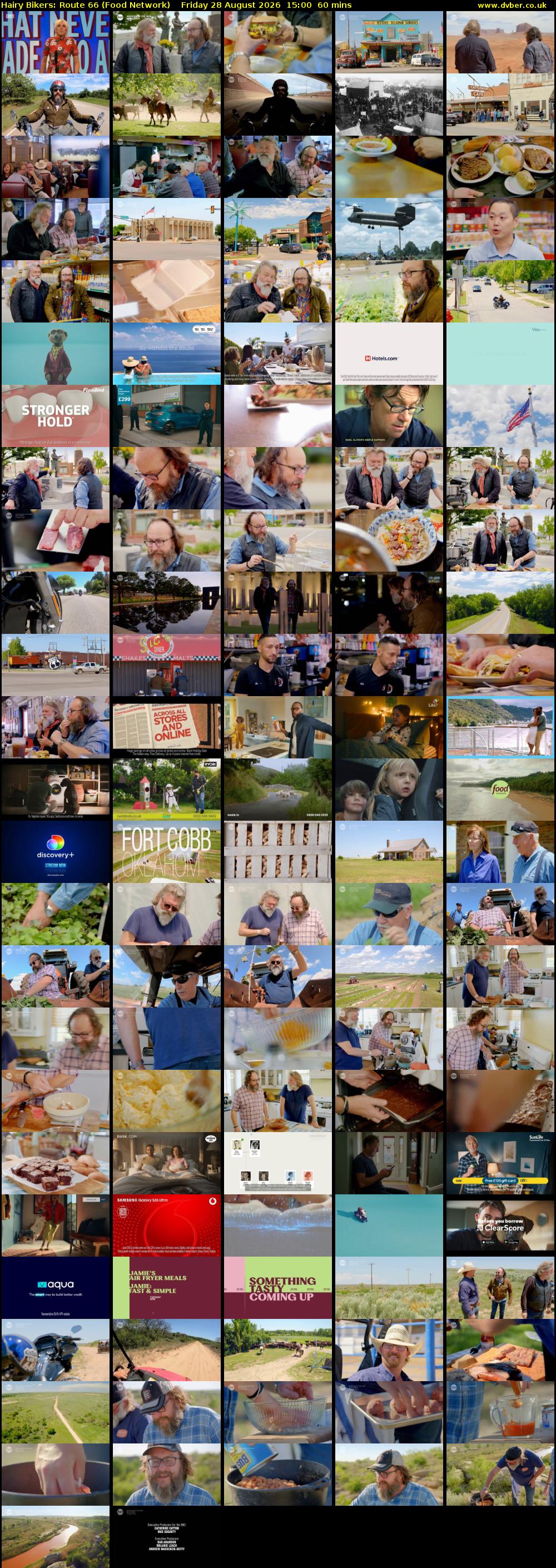 Hairy Bikers: Route 66 (Food Network) Friday 28 August 2026 15:00 - 16:00