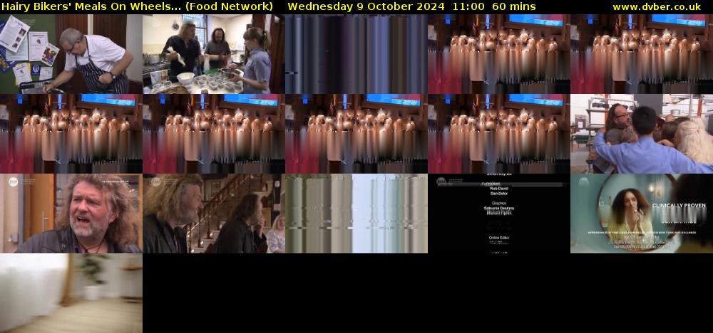Hairy Bikers' Meals On Wheels... (Food Network) Wednesday 9 October 2024 11:00 - 12:00