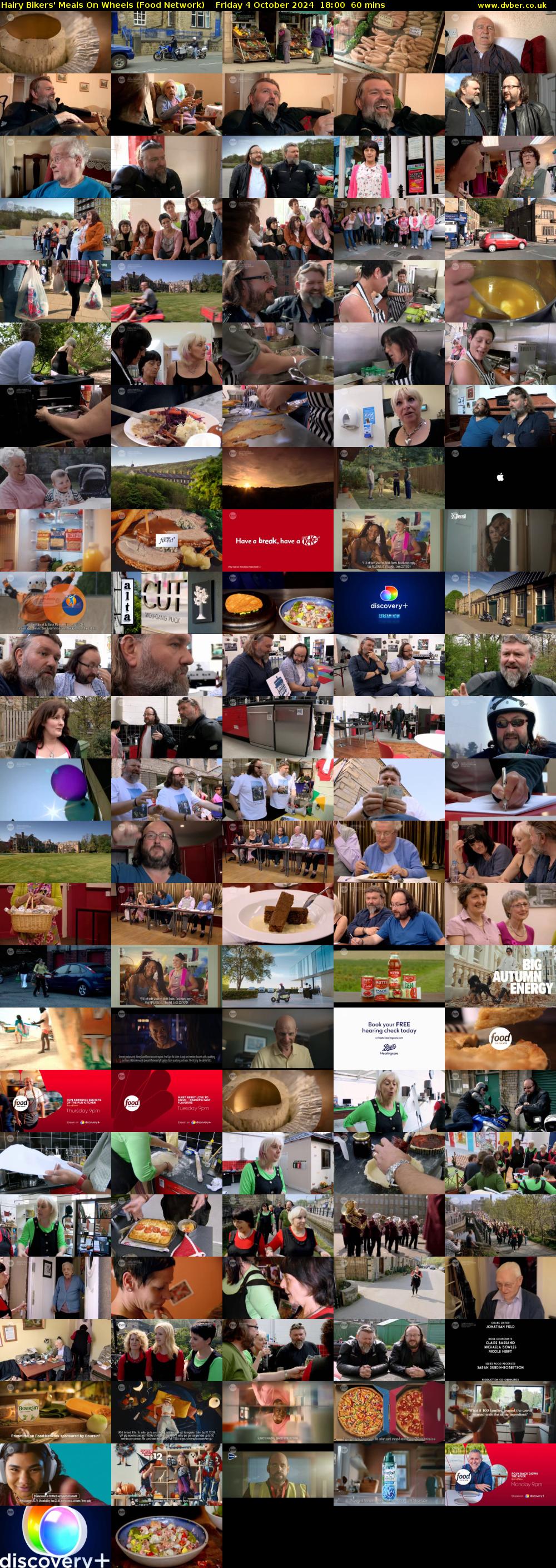 Hairy Bikers' Meals On Wheels (Food Network) Friday 4 October 2024 18:00 - 19:00