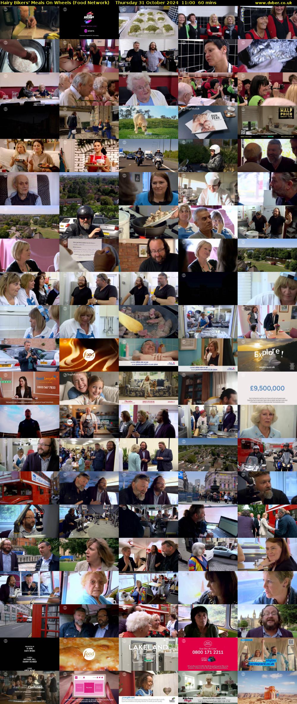 Hairy Bikers' Meals On Wheels (Food Network) Thursday 31 October 2024 11:00 - 12:00
