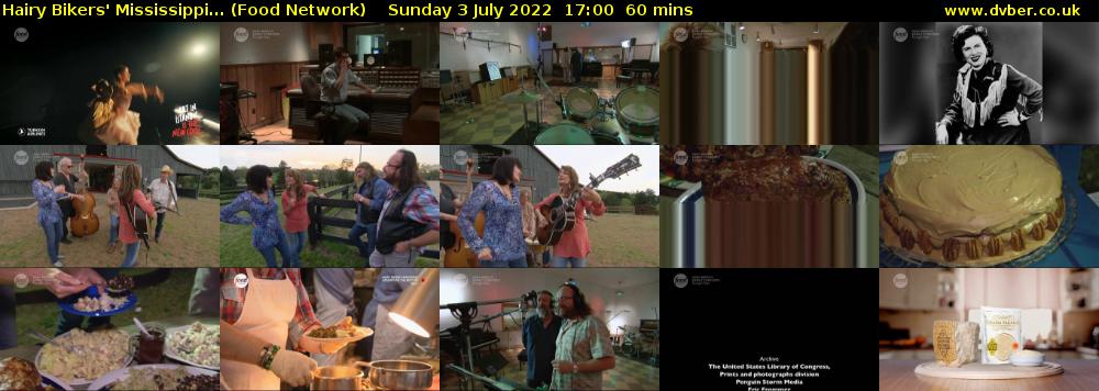 Hairy Bikers' Mississippi... (Food Network) Sunday 3 July 2022 17:00 - 18:00