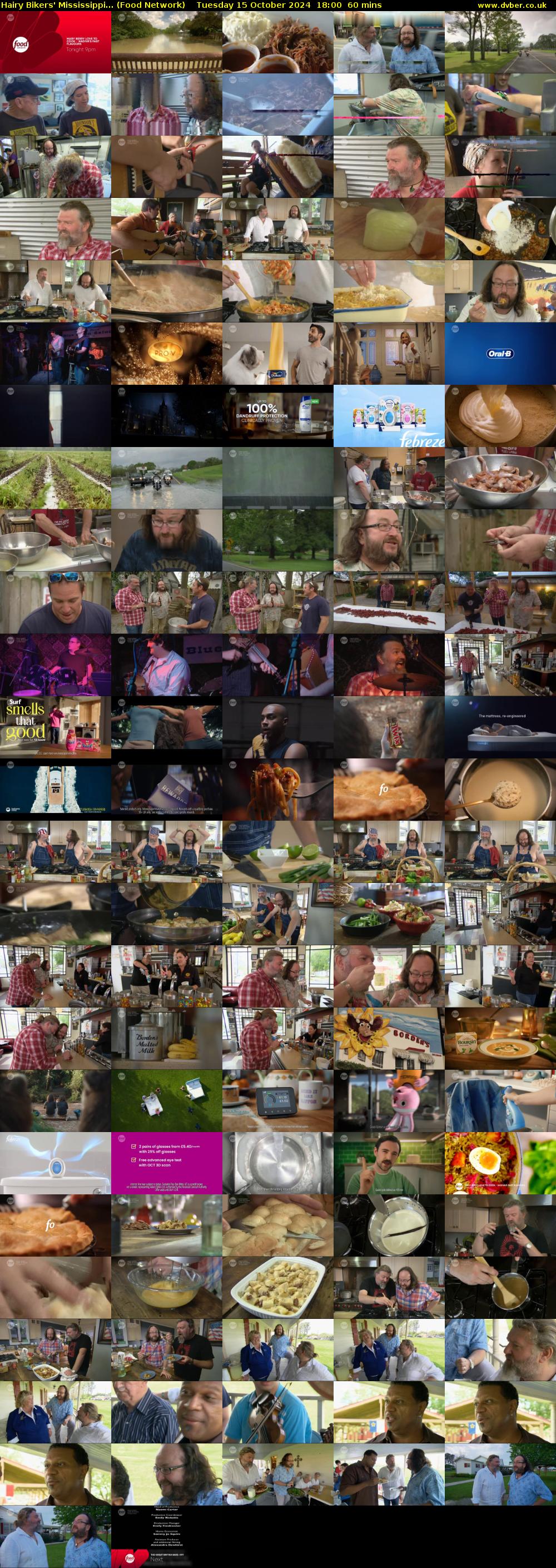 Hairy Bikers' Mississippi... (Food Network) Tuesday 15 October 2024 18:00 - 19:00
