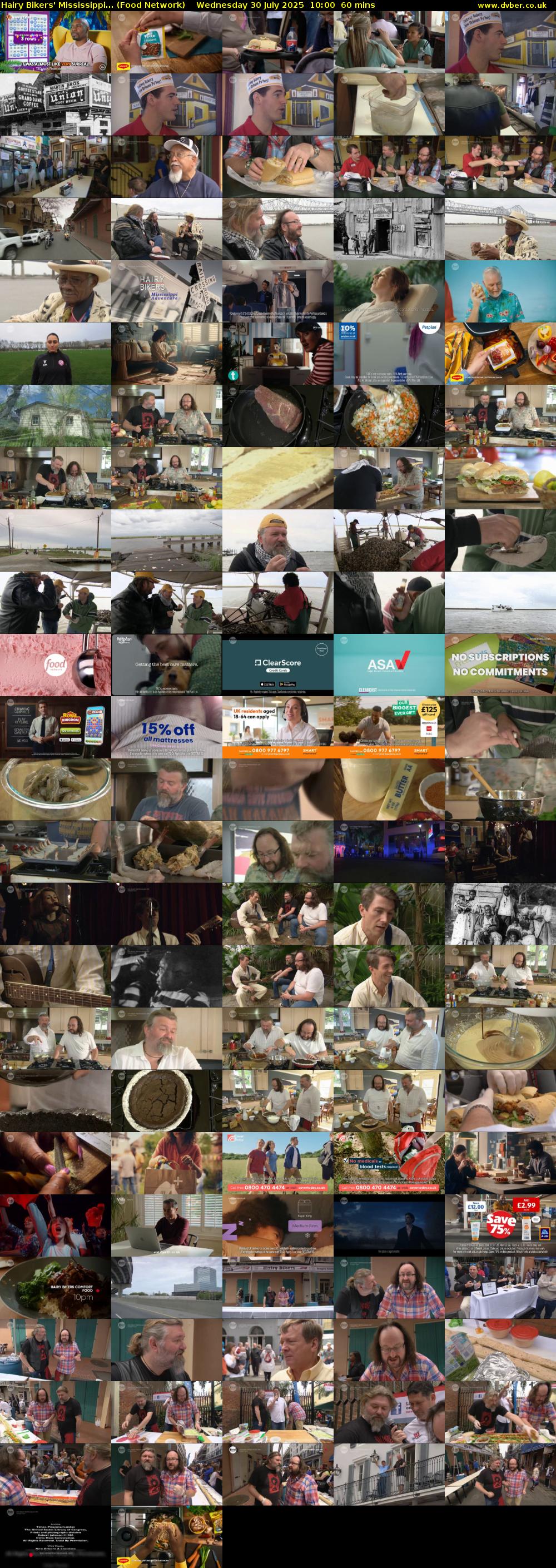 Hairy Bikers' Mississippi... (Food Network) Wednesday 30 July 2025 10:00 - 11:00