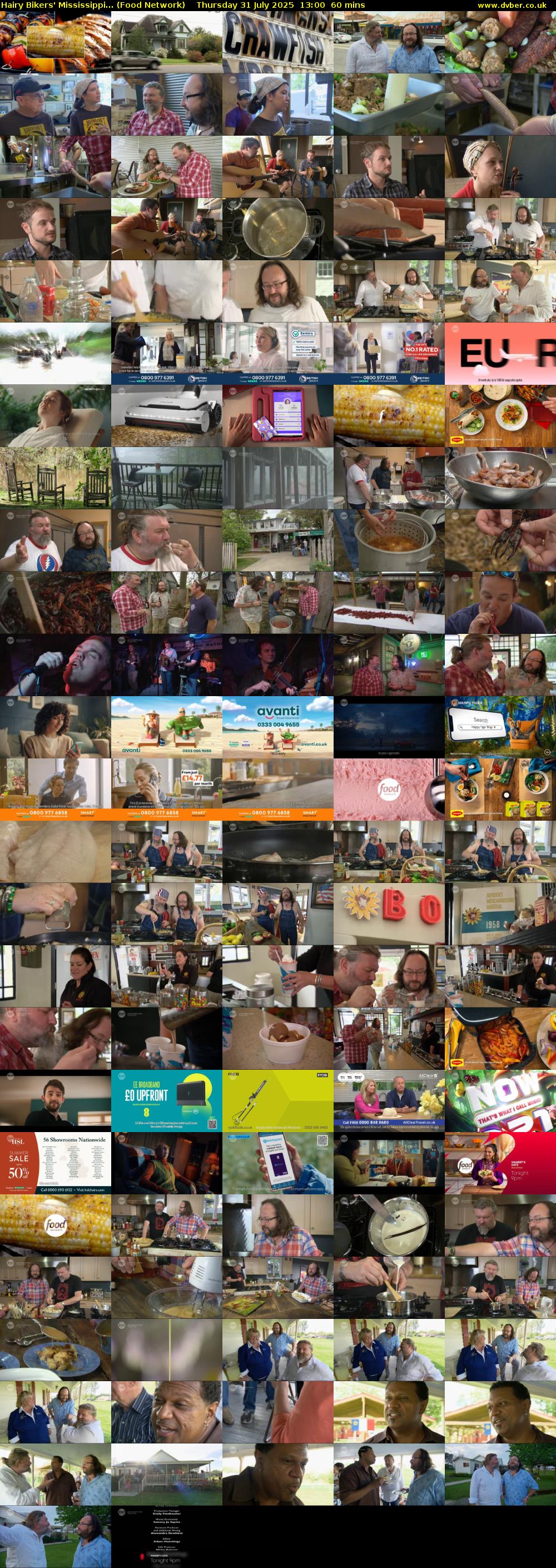 Hairy Bikers' Mississippi... (Food Network) Thursday 31 July 2025 13:00 - 14:00