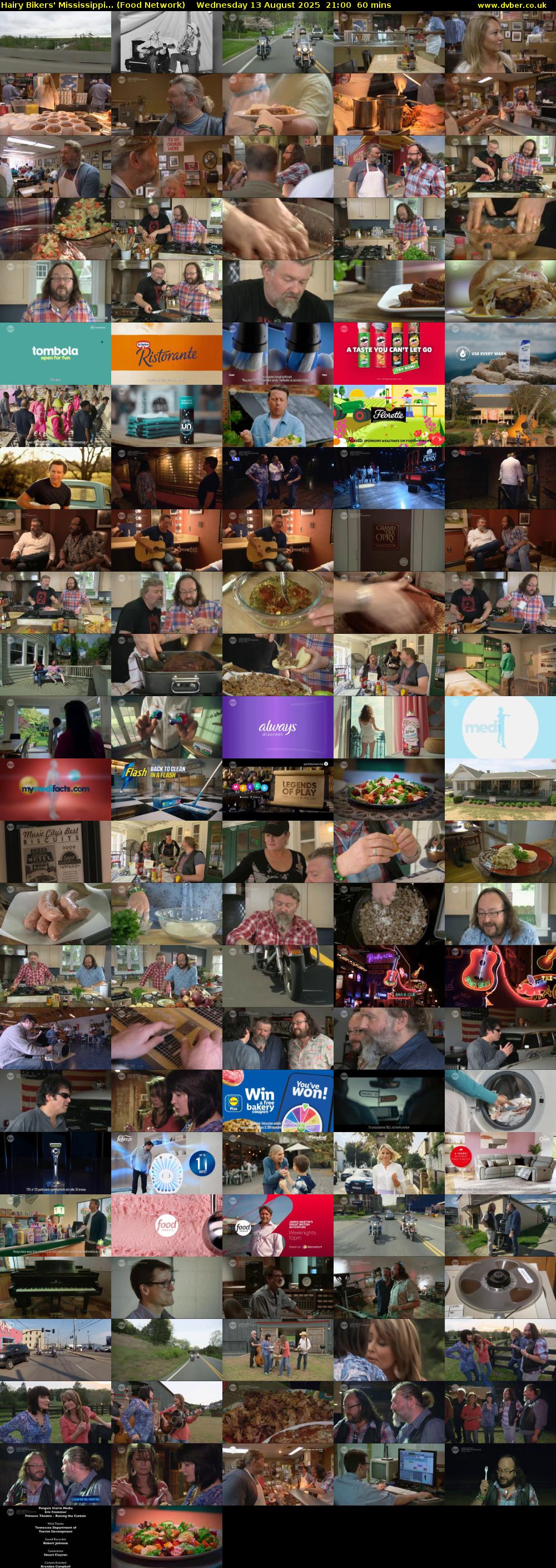 Hairy Bikers' Mississippi... (Food Network) Wednesday 13 August 2025 21:00 - 22:00