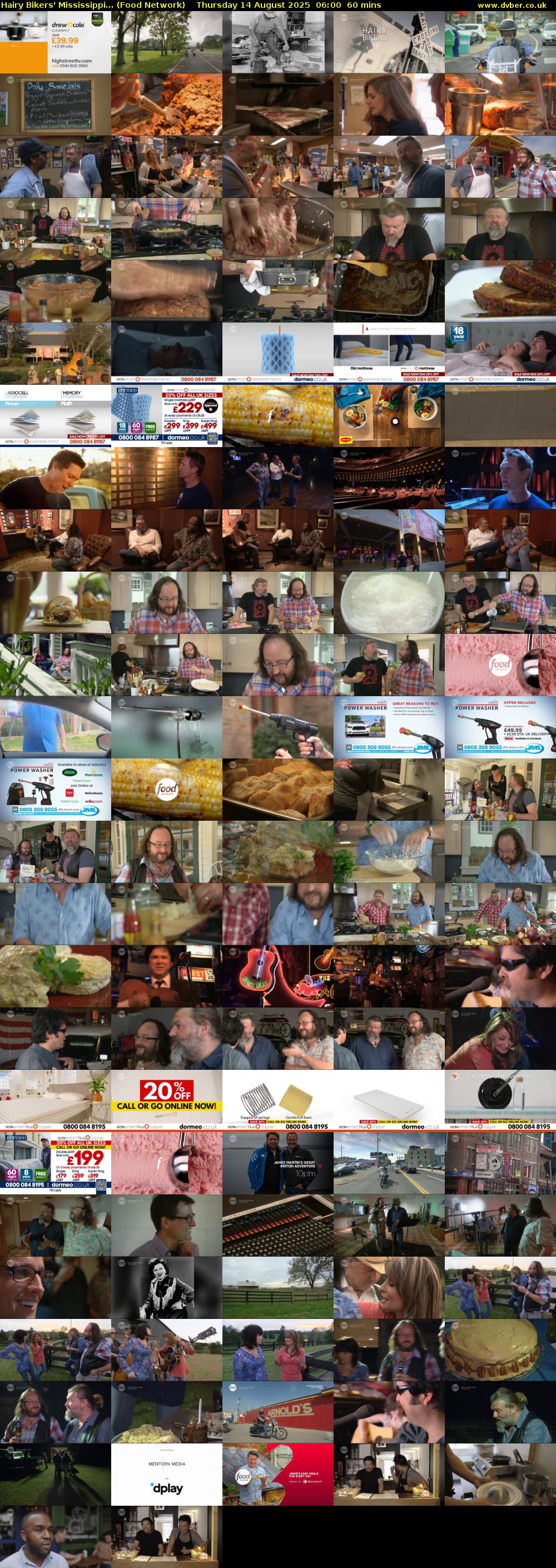 Hairy Bikers' Mississippi... (Food Network) Thursday 14 August 2025 06:00 - 07:00