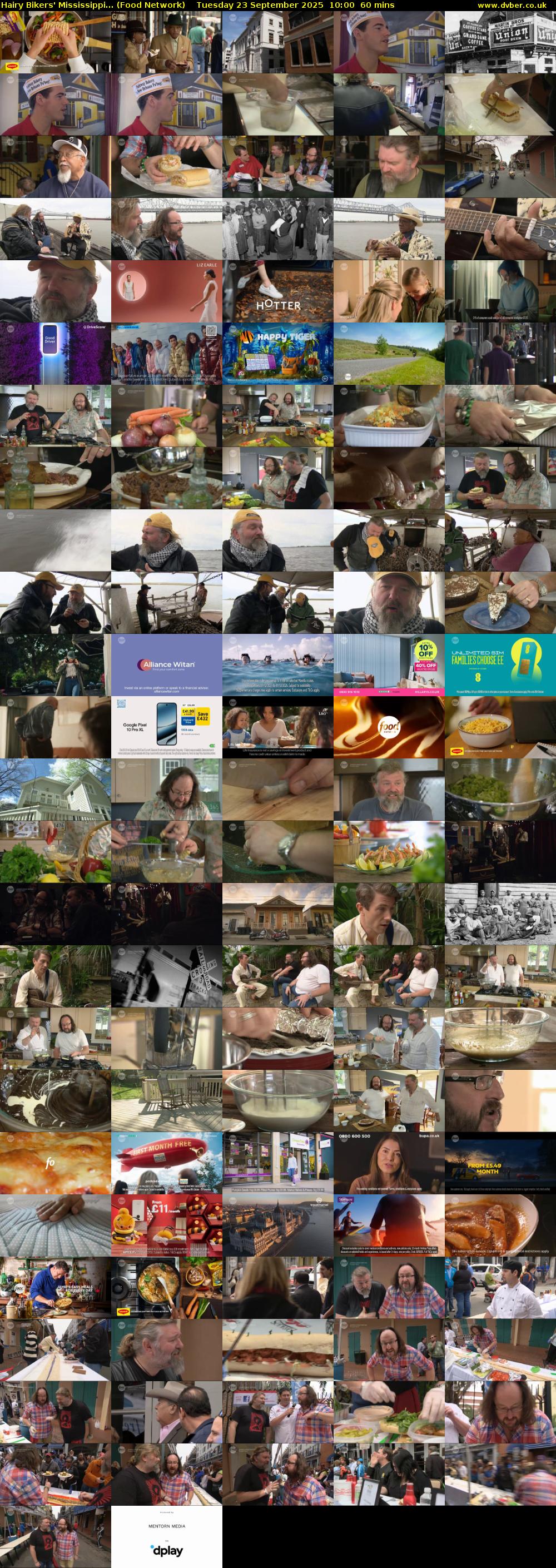 Hairy Bikers' Mississippi... (Food Network) Tuesday 23 September 2025 10:00 - 11:00