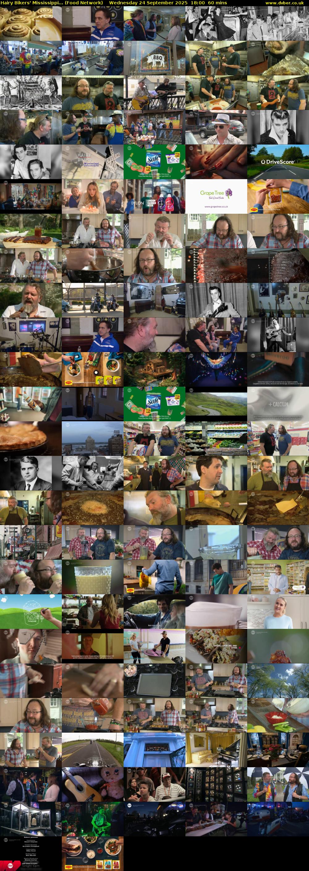 Hairy Bikers' Mississippi... (Food Network) Wednesday 24 September 2025 18:00 - 19:00