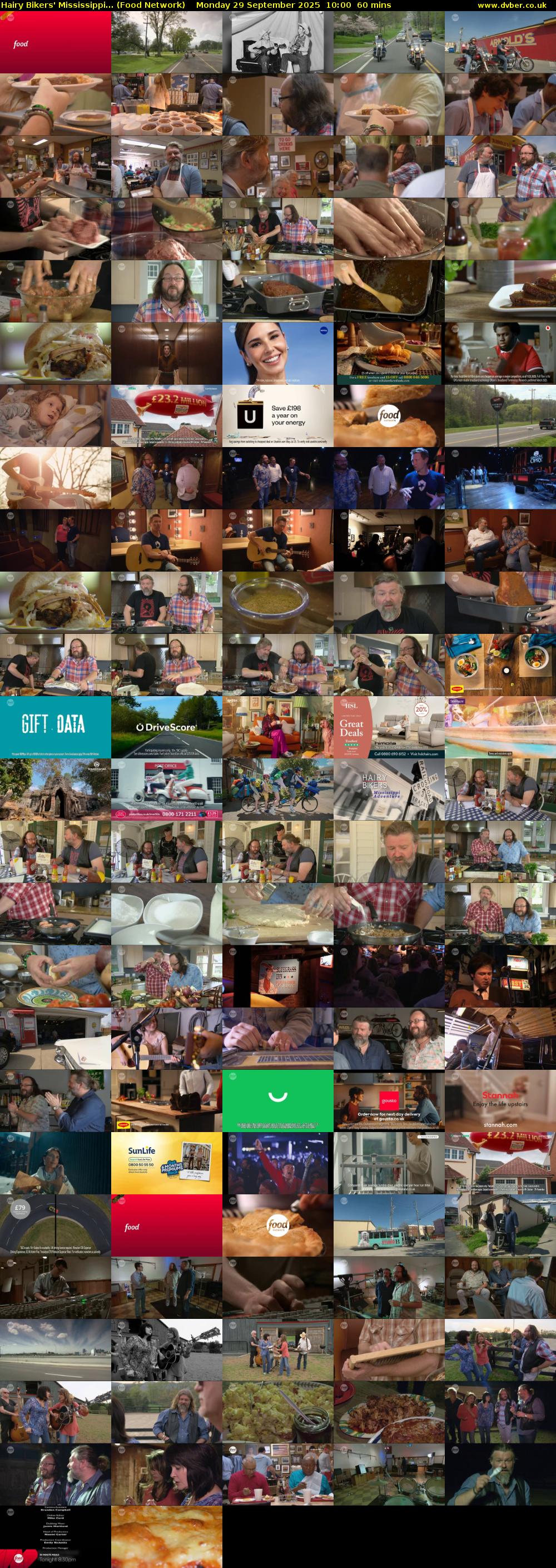 Hairy Bikers' Mississippi... (Food Network) Monday 29 September 2025 10:00 - 11:00