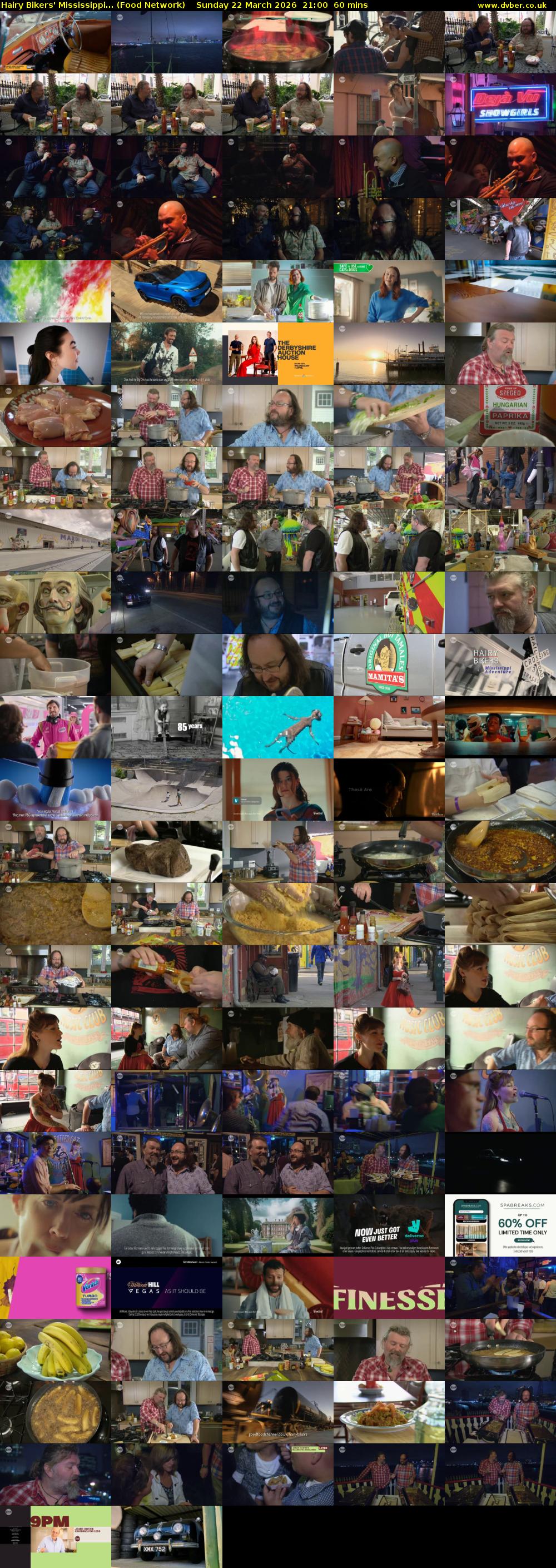 Hairy Bikers' Mississippi... (Food Network) Sunday 22 March 2026 21:00 - 22:00