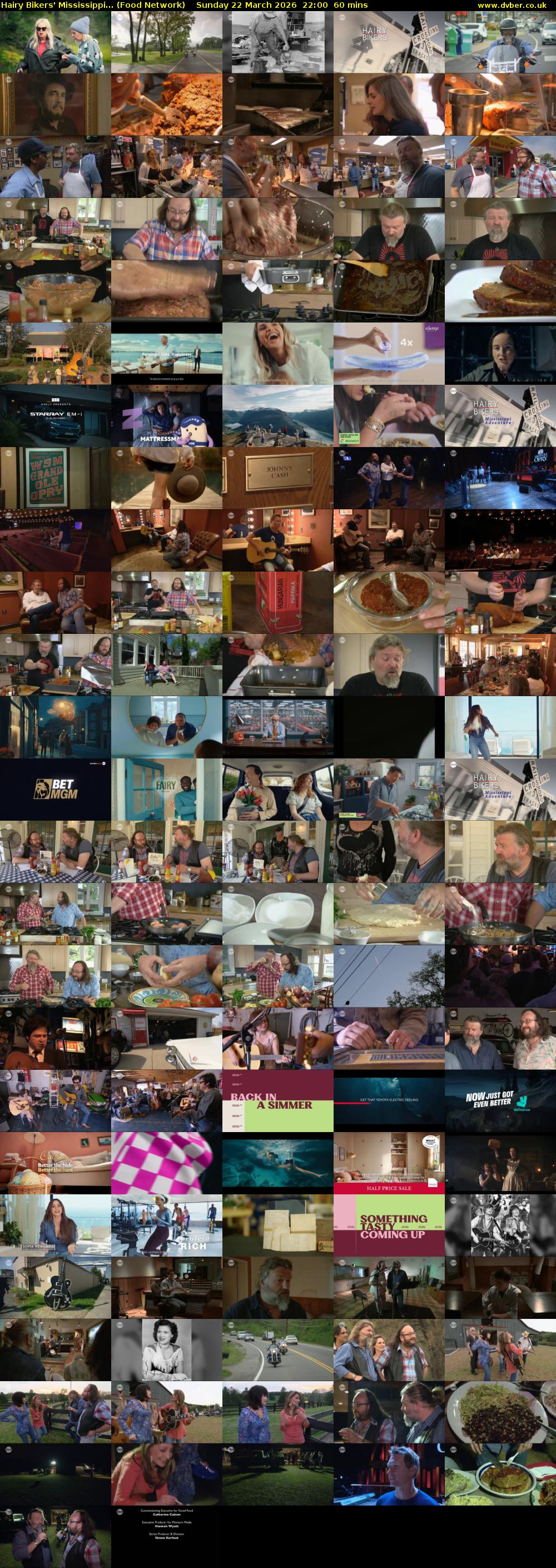 Hairy Bikers' Mississippi... (Food Network) Sunday 22 March 2026 22:00 - 23:00