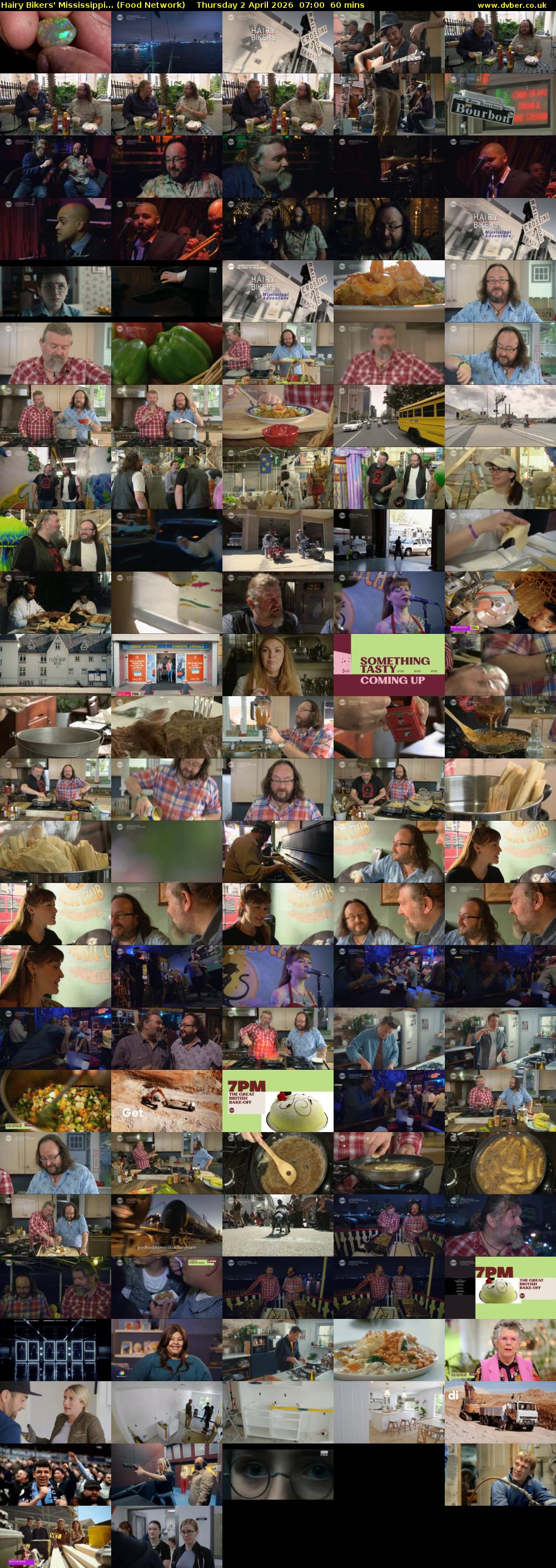 Hairy Bikers' Mississippi... (Food Network) Thursday 2 April 2026 07:00 - 08:00